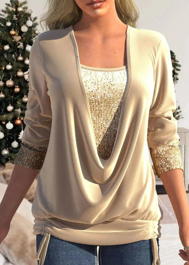 Sophia Sequin Top – Shine with elegance at all your special occasions-Cramta