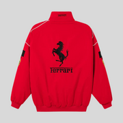 Vintage Ferrari Unisex Racing Jacket – Retro Mega Stylish F1 Look-Cramta