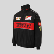 Vintage Ferrari Unisex Racing Jacket – Retro Mega Stylish F1 Look-Cramta