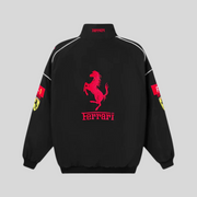 Vintage Ferrari Unisex Racing Jacket – Retro Mega Stylish F1 Look-Cramta
