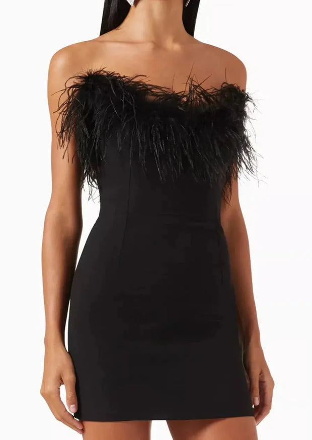 Alessandra Mini Dress – Onyx Black Elegance for an Unforgettable Style-Cramta