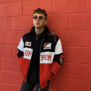 Vintage Ferrari Unisex Racing Jacket – Retro Mega Stylish F1 Look-Cramta
