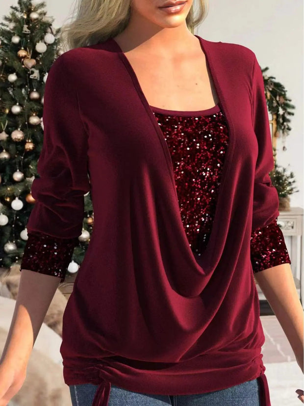 Sophia Sequin Top – Shine with elegance at all your special occasions-Cramta
