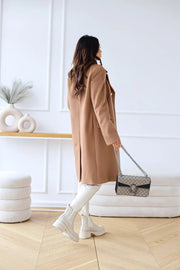AURELIA – Long Wool Coat with Double Breasted Buttoning, Classic Elegance and Timeless Sophistication-Cramta