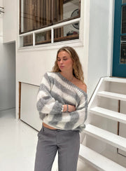 Bonafita Liana | Striped Knit Sweater for a Comfortable and Stylish Casual Look-Cramta