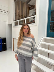 Bonafita Liana | Striped Knit Sweater for a Comfortable and Stylish Casual Look-Cramta