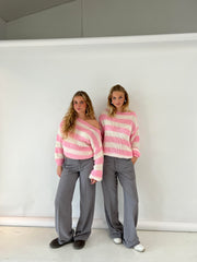 Bonafita Liana | Striped Knit Sweater for a Comfortable and Stylish Casual Look-Cramta