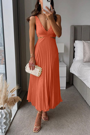 Bonafita Kacey Pleated Dress – Classic sophistication with modern details-Cramta