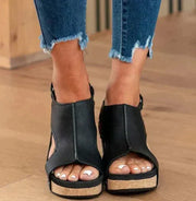 Alia Women's Wedge Heel Sandals - Elegant Sophistication and Unmatched Comfort-Cramta