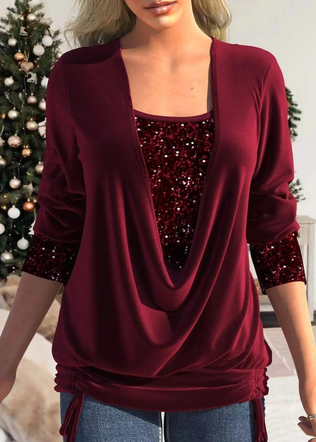 Sophia Sequin Top – Shine with elegance at all your special occasions-Cramta