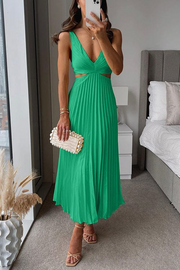 Bonafita Kacey Pleated Dress – Classic sophistication with modern details-Cramta