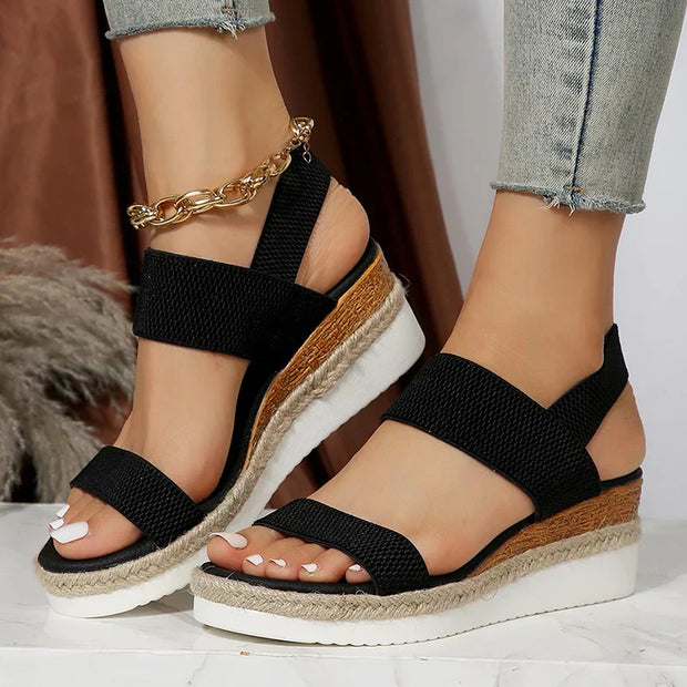 Elliana Ankle Strap Sandals with Stretch for Unmatched Comfort and Style All Day-Cramta
