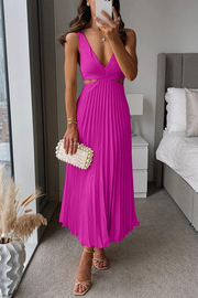 Bonafita Kacey Pleated Dress – Classic sophistication with modern details-Cramta