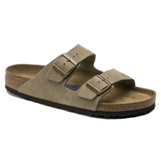 Arizona | Soft Leather Suede Sandals in Taupe with Anatomical Sole and Ultimate Comfort-Cramta