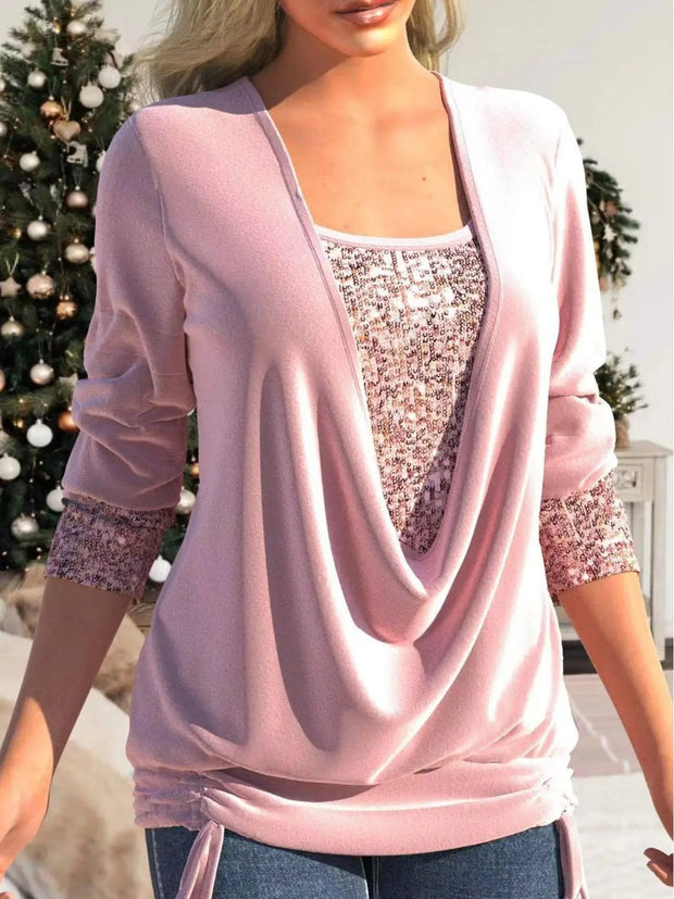 Sophia Sequin Top – Shine with elegance at all your special occasions-Cramta