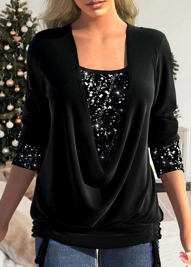 Sophia Sequin Top – Shine with elegance at all your special occasions-Cramta