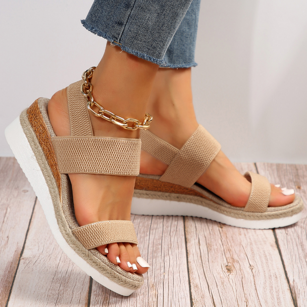Elliana Ankle Strap Sandals with Stretch for Unmatched Comfort and Style All Day-Cramta