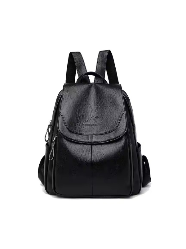 Anti-Theft PU Leather Backpack with RFID Protection – Stylish Travel and Laptop Backpack for Everyday Use 3