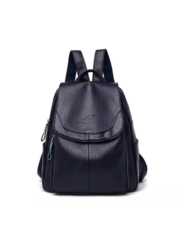 Anti-Theft PU Leather Backpack with RFID Protection – Stylish Travel and Laptop Backpack for Everyday Use 4
