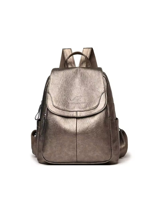Anti-Theft PU Leather Backpack with RFID Protection – Stylish Travel and Laptop Backpack for Everyday Use 6