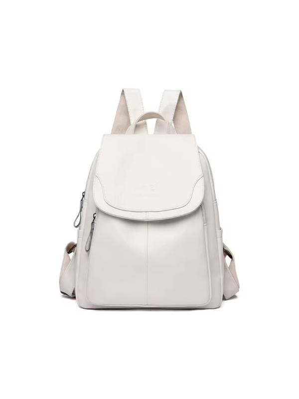 Anti-Theft PU Leather Backpack with RFID Protection – Stylish Travel and Laptop Backpack for Everyday Use 7