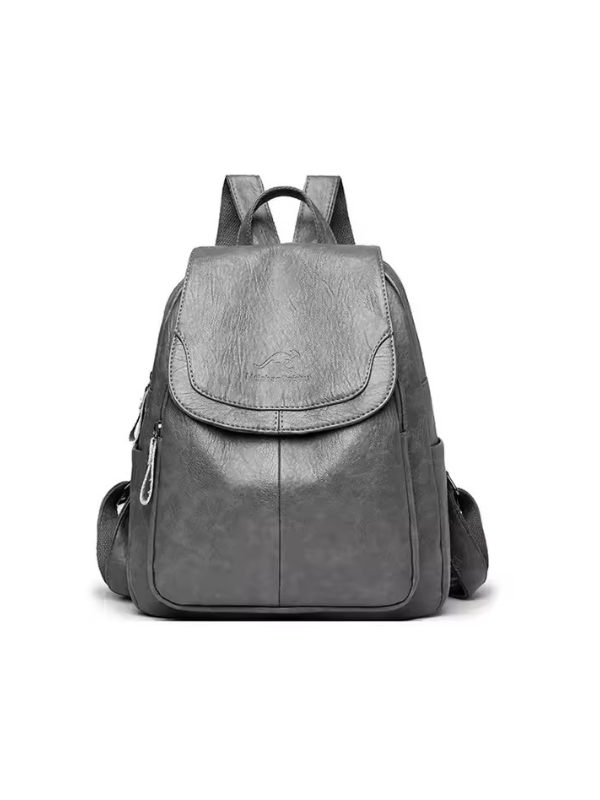 Anti-Theft PU Leather Backpack with RFID Protection – Stylish Travel and Laptop Backpack for Everyday Use 8