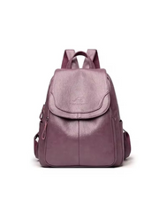 Anti-Theft PU Leather Backpack with RFID Protection – Stylish Travel and Laptop Backpack for Everyday Use 9