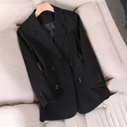 Black Blazer for Women - Tailored Double-Breasted Design for Professional and Smart-Casual Style