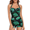 Black One Piece Swimsuit for Women - Stylish Boyleg Design, Comfortable and Flattering One Piece Bathing Suit-Cramta
