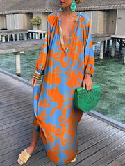Boho Maxi Dress with High-Quality Polyester Fabric – Perfect for Any Occasion-Cramta