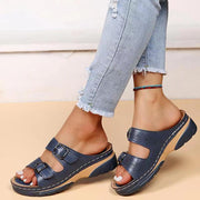 Breathable Women's Sandals with Adjustable Buckles – Orthopedic Supportive Footwear for Comfort and Style-Cramta