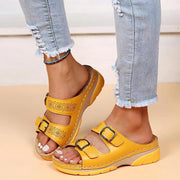 Breathable Women's Sandals with Adjustable Buckles – Orthopedic Supportive Footwear for Comfort and Style-Cramta