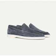 Brown Suede Loafers for Men - Comfortable Slip-On Moc Toe Loafer Shoes