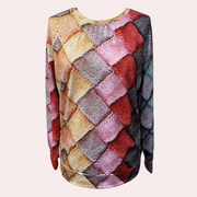Printed Women's Knitwear - Comfortable Elegance with Bright and Trendy Colors-Cramta