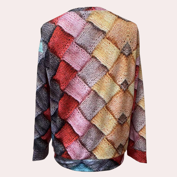Printed Women's Knitwear - Comfortable Elegance with Bright and Trendy Colors-Cramta