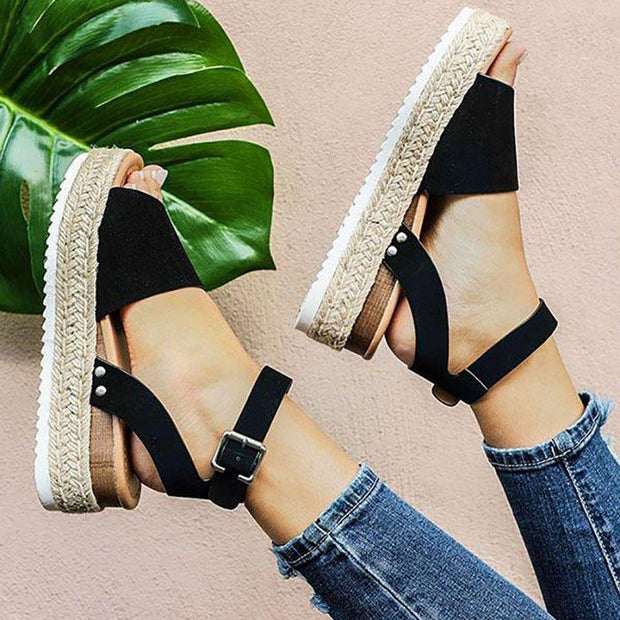 Johanna Espadrille Sandals – Elegance and Comfort for a Casual Trendy Look-Cramta