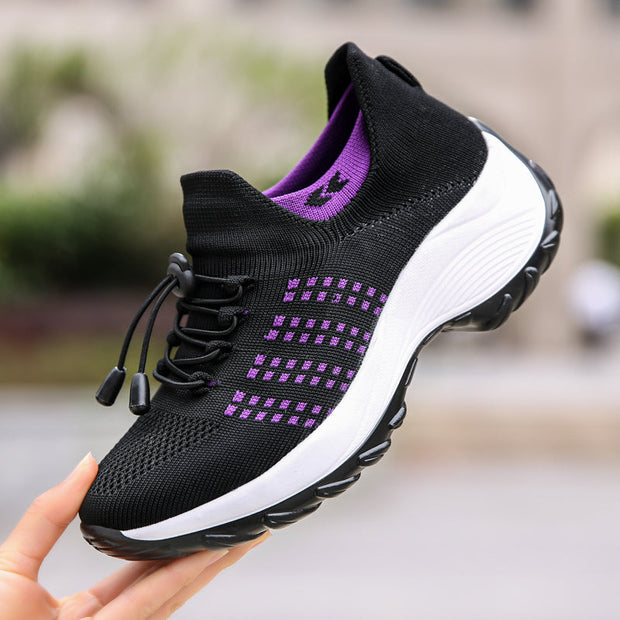 Comfort Fit Orthopedic Sneakers for Men and Women - Breathable Mesh, Cushioned Sole, Slip-Resistant, Wide Toe Box-Cramta