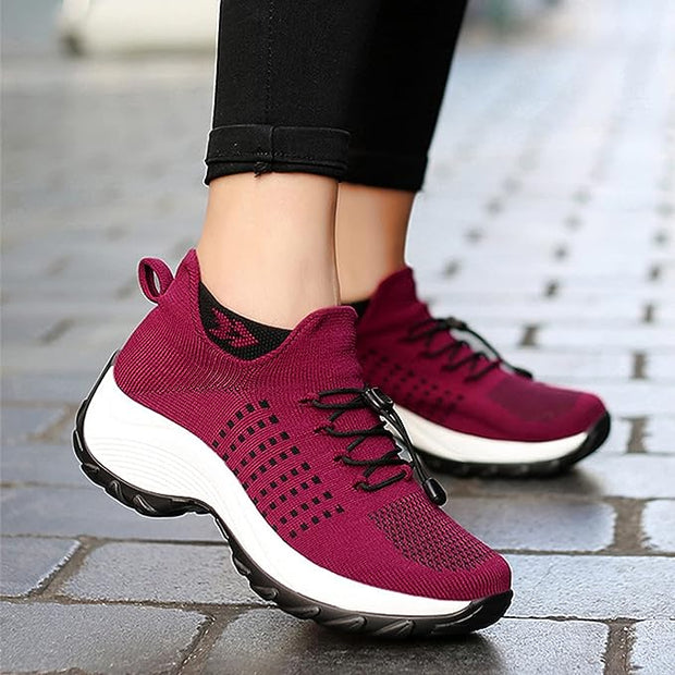 Comfort Fit Orthopedic Sneakers for Men and Women - Breathable Mesh, Cushioned Sole, Slip-Resistant, Wide Toe Box-Cramta