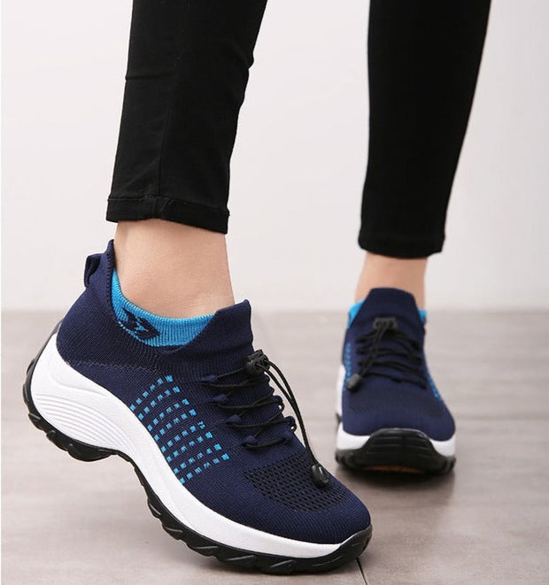 Comfort Fit Orthopedic Sneakers for Men and Women - Breathable Mesh, Cushioned Sole, Slip-Resistant, Wide Toe Box-Cramta