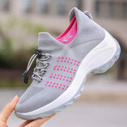 Comfort Fit Orthopedic Sneakers for Men and Women - Breathable Mesh, Cushioned Sole, Slip-Resistant, Wide Toe Box-Cramta