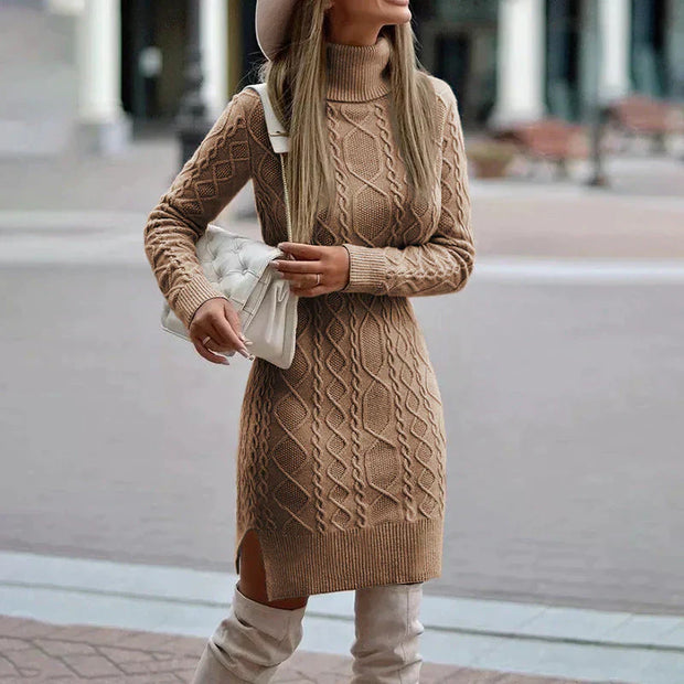 Chic Knit Sweater Dress for Winter – Timeless Comfort and Elegance-Cramta