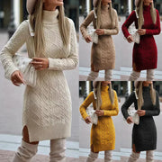 Chic Knit Sweater Dress for Winter – Timeless Comfort and Elegance-Cramta