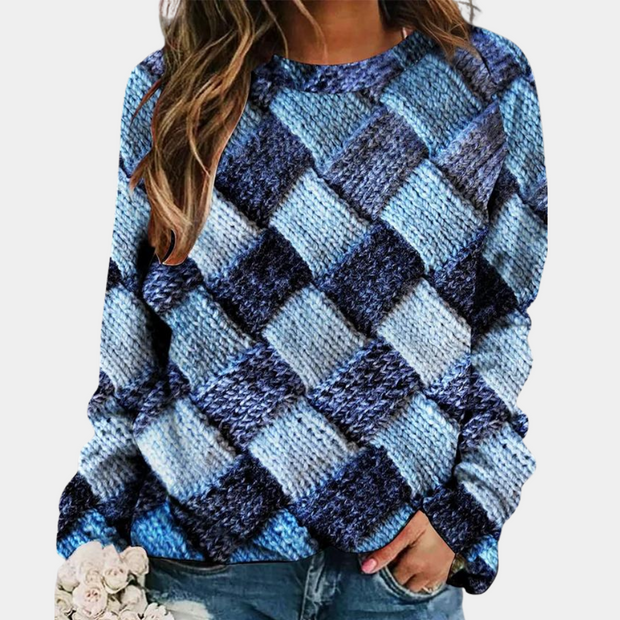 Printed Women's Knitwear - Comfortable Elegance with Bright and Trendy Colors-Cramta