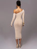 Diagonal Collar Dress in 100% Polyester with Slight Stretch – Elegant and Comfortable Fit-Cramta