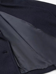 Double Breasted Cropped Women's Coat with Classic Lapels – Versatile Layer for Casual and Formal Style