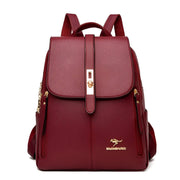 Alena Leather Backpack – Elegant Style and Practicality for Your Daily Use-Cramta