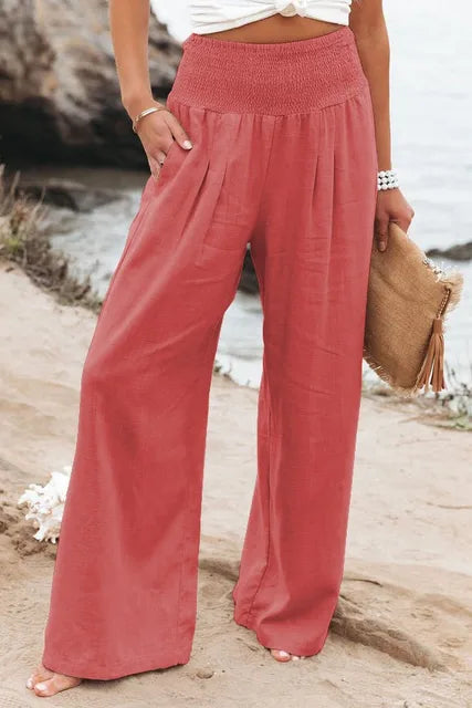 MAYA | Wide Pants with Elastic Waist for Unmatched Comfort and Elegance-Cramta