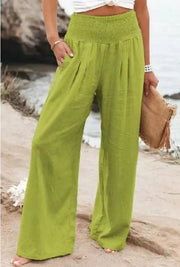 MAYA | Wide Pants with Elastic Waist for Unmatched Comfort and Elegance-Cramta