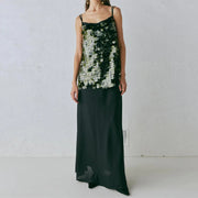 Elegant Anna Sequin Dress for Women – Polyester with Slight Stretch, Available in Multiple Sizes-Cramta