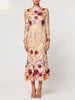 Elegant Floral Maxi Dress for Women - Premium Polyester Summer Cocktail Dress, Perfect for Parties and Formal Occasions-Cramta